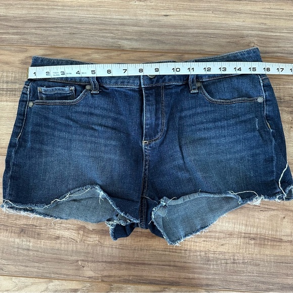 PAIGE Indigo Denim Bobby Cutoff Short - Picture 4 of 7